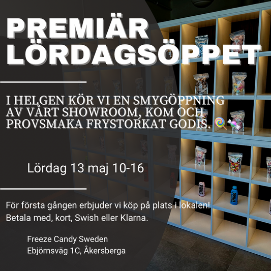 Lördagen 13 maj, premiär öppning